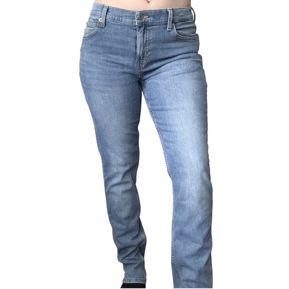 Thereabouts Woman's‎ Slim Taper Light Wash Denim Jeans Size 18 Minimalist Basic